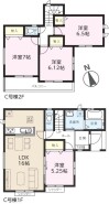 ～全居室南向きの間取り～
・各居室が南向きなので穏やかな陽の入る陽当り良好な仕様。
・明るい空間でくつろぎのお時間をお過ごしいただけます。
(Ｃ号棟)