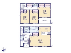 ～全居室南向きの間取り～
・各居室が南向きなので穏やかな陽の入る陽当り良好な仕様。
・明るい空間でくつろぎのお時間をお過ごしいただけます。
