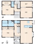 ～全居室南向きの間取り～
・各居室が南向きなので穏やかな陽の入る陽当り良好な仕様。
・明るい空間でくつろぎのお時間をお過ごしいただけます。
