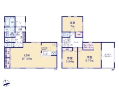 ～無駄のない３ＬＤＫプランを採用～
・最も数の多い４ＬＤＫでは意外と部屋を持て余してしまう方に人気の３ＬＤＫを採用。
・ＤＩＮＫＳ世帯の方、お子様が独立されたご夫婦にも人気の間取りです。
