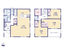 ～無駄のない３ＬＤＫプランを採用～
・最も数の多い４ＬＤＫでは意外と部屋を持て余してしまう方に人気の３ＬＤＫを採用。
・ＤＩＮＫＳ世帯の方、お子様が独立されたご夫婦にも人気の間取りです。
