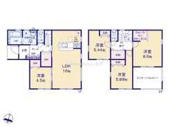 ～全居室南向きの間取り～
・各居室が南向きなので穏やかな陽の入る陽当り良好な仕様。
・明るい空間でくつろぎのお時間をお過ごしいただけます。
