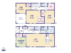～全居室南向きの間取り～
・各居室が南向きなので穏やかな陽の入る陽当り良好な仕様。
・明るい空間でくつろぎのお時間をお過ごしいただけます。
