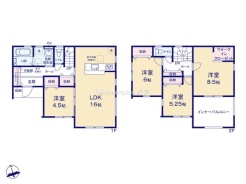 ～全居室南向きの間取り～
・各居室が南向きなので穏やかな陽の入る陽当り良好な仕様。
・明るい空間でくつろぎのお時間をお過ごしいただけます。
