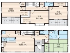 ～全居室南向きの間取り～
・各居室が南向きなので穏やかな陽の入る陽当り良好な仕様。
・明るい空間でくつろぎのお時間をお過ごしいただけます。
