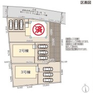 ～カースペース２台以上確保～
・各棟カースペースが２台以上ございますので、車通勤の方にもお勧めのプランとなっております。
・余裕の敷地で余裕のある新生活をお過ごしいただけます。
