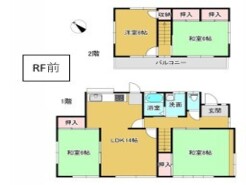 ～「離れ間」仕様の間取り～
・１階和室はリビングに接しず離れ間となっておりますので、独立した居室としてご利用可能。
・ご家族が多いご家庭でもプライバシーを守る事ができます。

