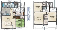 ～水周り集中プランを採用～
・キッチン・洗面など水回りを集中させることで家事のしやすい間取。
・日々の事なので家事導線もご見学の際にぜひチェックしてみてください。
