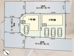 ～カースペースもしっかり確保～
・各棟敷地内にカースペースをご用意しておりますので、お車をご利用の方にもお勧めです。
・カースペースのサイズなど、ご内覧の際に合わせてご確認くださいませ。
