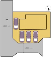 ～カースペース４台分ご用意～
・４台分のカースペースがございますので、車通勤の方やご来客の多い方にもお勧めのお住まいです。
・余裕の敷地で余裕の新生活をお過ごしいただけます。

