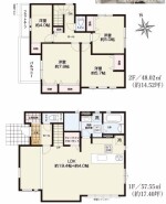 ～水周り集中プランを採用～
・キッチン・洗面など水回りを集中させることで家事のしやすい間取。
・日々の事なので家事導線もご見学の際にぜひチェックしてみてください。
(1号棟)