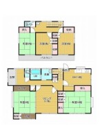 ～５ＬＤＫの余裕の間取り～
・ご家族が多いご家庭でも安心の５ＬＤＫの間取り。
・部屋が余っても物置としてのご利用もできますので、まさに「大は小を兼ねる」余裕の間取りです。

