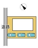 ～カースペース３台分ご用意～
・３台分のカースペースがございますので、車通勤の方やご来客の多い方にもお勧めのお住まいです。
・余裕の敷地で余裕の新生活をお過ごしいただけます。

