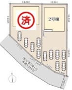 ～カースペース４台以上確保～
・各棟カースペースが４台以上ございますので、車通勤の方にもお勧めのプランとなっております。
・余裕の敷地で余裕のある新生活をお過ごしいただけます。
