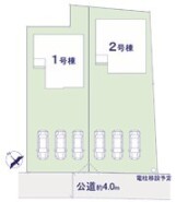 ～カースペース３台以上確保～
・各棟カースペースが３台以上ございますので、車通勤の方にもお勧めのプランとなっております。
・余裕の敷地で余裕のある新生活をお過ごしいただけます。
