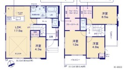 ～リビングイン階段を採用～
・リビングイン階段なので２階へ行く際、降りる際に必ずリビングを通る「ご家族の顔が見える」仕様。
・家族の距離が近づく間取となっております。
