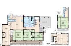 ～全居室南向きの間取り～
・各居室が南向きなので穏やかな陽の入る陽当り良好な仕様。
・明るい空間でくつろぎのお時間をお過ごしいただけます。
