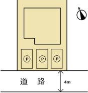 ～カースペース３台分ご用意～
・３台分のカースペースがございますので、車通勤の方やご来客の多い方にもお勧めのお住まいです。
・余裕の敷地で余裕の新生活をお過ごしいただけます。
