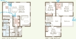 ～収納豊富なプランを採用～
・ウォークインクローゼットなど収納豊富なプランを採用。家の中がスッキリと片付きます。
・今のお住まいと収納力をぜひ比較してみてください。
