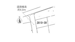 西側道路
接道 西側
幅員 約4.0m