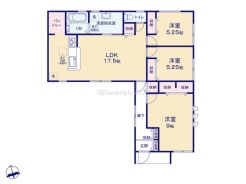 ~今人気の「平屋」プラン~
・バリアフリー性に優れ、ワンフロアで完結出来る事から人気が高まっている「平屋」プラン。
・将来的にもバリアフリー対応がしやすい間取りです。