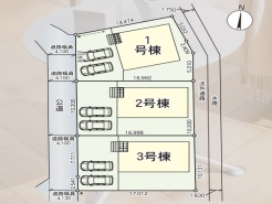 ~カースペース2台以上確保~
・各棟カースペースが2台以上ございますので、車通勤の方にもお勧めのプランとなっております。
・余裕の敷地で余裕のある新生活をお過ごしいただけます。