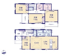 ~収納豊富なプランを採用~
・ウォークインクローゼット、フリースペースなど収納豊富なプランを採用。
・今のお住まいと収納力をぜひ比較してみてください。