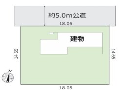~陽当りの良い北道路のお住まい~
・北側道路ですが、南側にお庭があるので陽当りもしっかりと確保されております。
・道路側に大きな窓が配置されないので、プライバシーも守られますね。