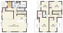 ~全室2面採光の間取り~
・各お部屋が2面採光になっているので穏やかな陽が降り注ぐ陽当り良好な仕様。
・明るい空間でくつろぎのお時間をお過ごしいただけます。