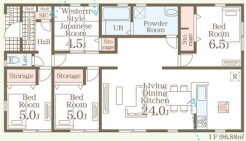 ~今人気の「平屋」プラン~
・バリアフリー性に優れ、ワンフロアで完結出来る事から人気が高まっている「平屋」プラン。
・ぜひ一度ご見学いただき、その魅力をご体感くださいませ。