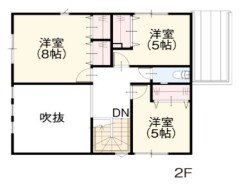 ~無駄のない3LDKプランを採用~
・最も数の多い4LDKでは意外と部屋を持て余してしまう方に人気の3LDKを採用。
・DINKS世帯の方、お子様が独立されたご夫婦にも人気の間取りです。