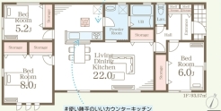 ~今人気の「平屋」プラン~
・バリアフリー性に優れ、ワンフロアで完結出来る事から人気が高まっている「平屋」プラン。
・ぜひ一度ご見学いただき、その魅力をご体感くださいませ。