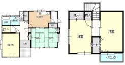 ~5LDKの余裕の間取り~
・ご家族が多いご家庭でも安心の5DKの間取り。
・部屋が余っても物置としてのご利用もできますので、まさに「大は小を兼ねる」余裕の間取りです。