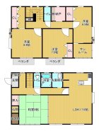 ~使い勝手の良い4LDKプラン~
・シンプルで使い勝手が良く、人気の高い4LDKのプランを採用。
・収納もしっかりございますので、お家の中がスッキリと片付きます。