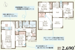 ~収納豊富なプランを採用~
・ウォークインクローゼットなど収納豊富なプランを採用。家の中がスッキリと片付きます。
・今のお住まいと収納力をぜひ比較してみてください。