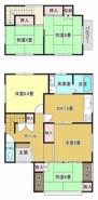 ~5DKの余裕の間取り~
・ご家族が多いご家庭でも安心の5DKの間取り。
・部屋が余っても物置としてのご利用もできますので、まさに「大は小を兼ねる」余裕の間取りです。